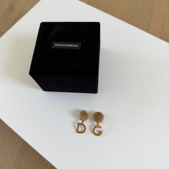 Dolce & Gabbana Logo vintage style earrings clips - Picture 5 of 5